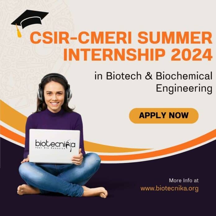 CSIR-CMERI Summer Internship 2024