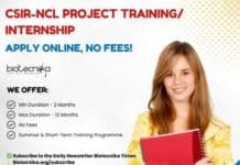 CSIR-NCL Project Training (1)