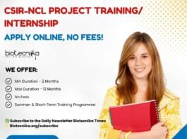 CSIR-NCL Project Training (1)