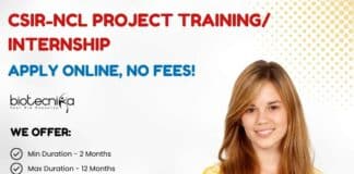 CSIR-NCL Project Training (1)
