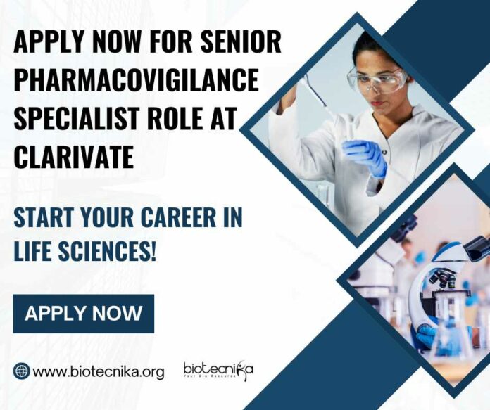 Clarivate Pharmacovigilance Specialist Role