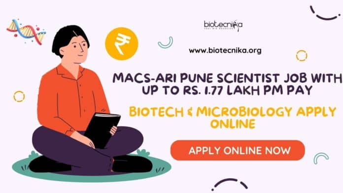MACS-ARI Pune Scientist Job