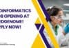 Bioinformatics Job Opening at MedGenome! Apply Now!
