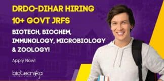 DRDO-DIHAR Govt JRF Jobs