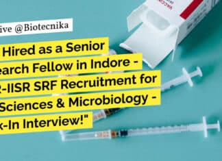 "Get Hired as a Senior Research Fellow in Indore - ICAR-IISR SRF Recruitment for Life Sciences & Microbiology - Walk-In Interview!"