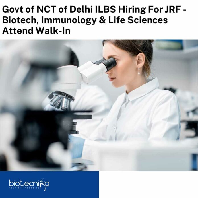 Delhi ILBS JRF Job