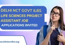 Delhi NCT Govt ILBS Life Sciences