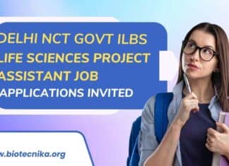 Delhi NCT Govt ILBS Life Sciences