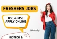 Fresher Biotech Lab Tech Jobs