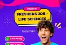 Freshers BSc Life Science