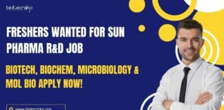 Freshers Sun Pharma R&D