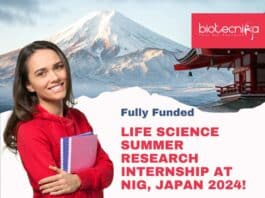 Fully Funded Life Science Summer Research Internship at NIG, JAPAN 2024