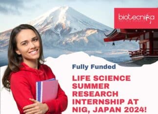 Fully Funded Life Science Summer Research Internship at NIG, JAPAN 2024