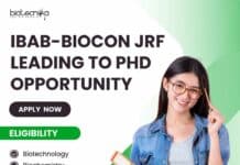 IBAB-Biocon JRF Leading to PhD Opportunity - Life Sciences Apply Now
