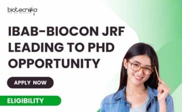 IBAB-Biocon JRF Leading to PhD Opportunity - Life Sciences Apply Now