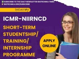 ICMR-NIIRNCD Short-Term Studentship