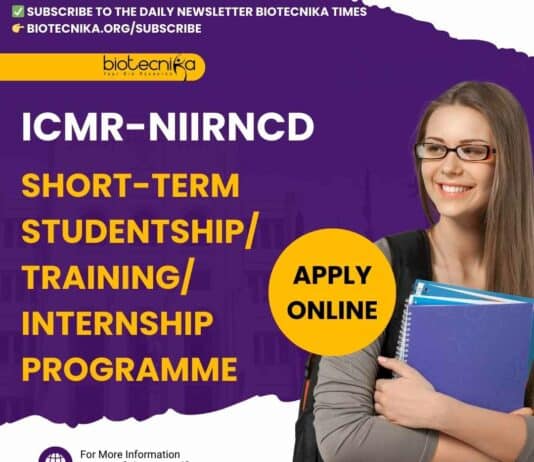 ICMR-NIIRNCD Short-Term Studentship