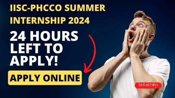 IISc-PHCCO Summer Internship 2024