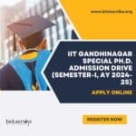 IIT Gandhinagar Special Ph.D. Admission