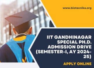 IIT Gandhinagar Special Ph.D. Admission