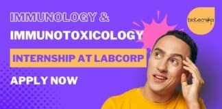 Immunology & Immunotoxicology Internship