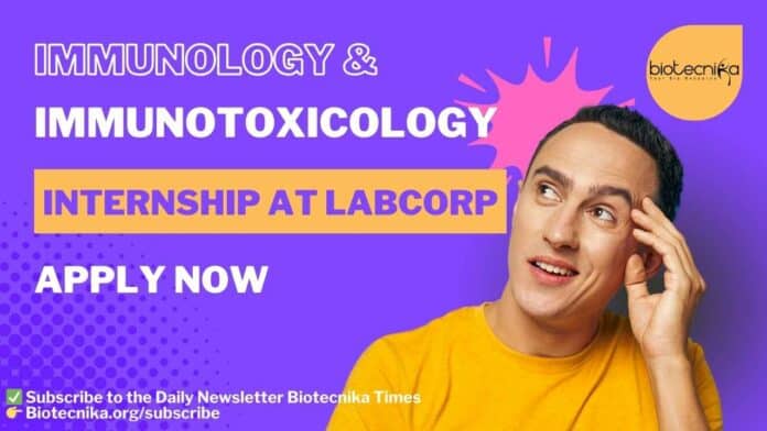 Immunology & Immunotoxicology Internship