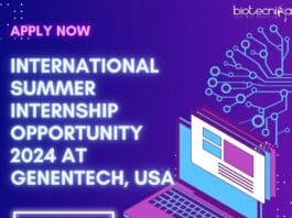 International Summer Internship Opportunity