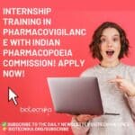 Govt Internship in Pharmacovigilance at IPC – Indian Pharmacopoeia Commission! Apply Now! Internship Programme in Pharmacovigilance