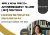 JRF Leading to PhD Positions