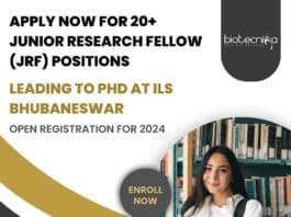 JRF Leading to PhD Positions