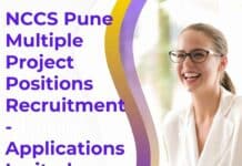 NCCS Pune Multiple Project Positions