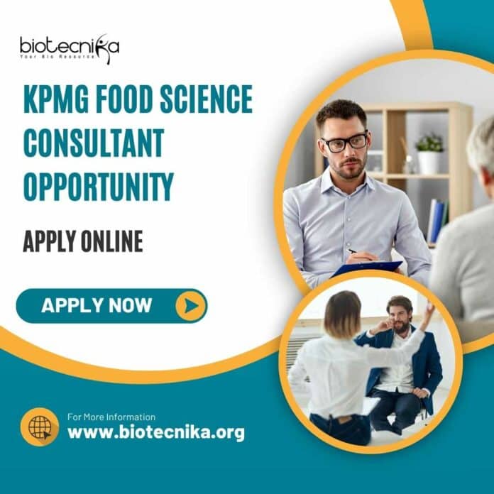 KPMG Food Science Consultant