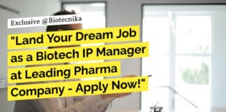 "Land Your Dream Job as a Biotech IP Manager at Leading Pharma Company - Apply Now!"