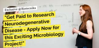 "Get Paid to Research Neurodegenerative Disease - Apply Now for this Exciting Microbiology Project!"