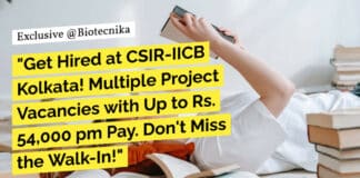 "Get Hired at CSIR-IICB Kolkata! Multiple Project Vacancies with Up to Rs. 54,000 pm Pay. Don't Miss the Walk-In!"