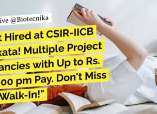 "Get Hired at CSIR-IICB Kolkata! Multiple Project Vacancies with Up to Rs. 54,000 pm Pay. Don't Miss the Walk-In!"