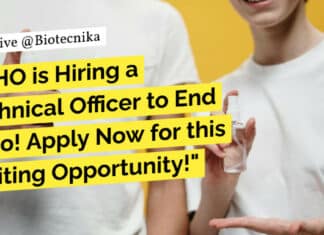 "WHO is Hiring a Technical Officer to End Polio! Apply Now for this Exciting Opportunity!"