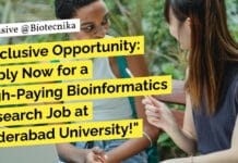 "Exclusive Opportunity: Apply Now for a High-Paying Bioinformatics Research Job at Hyderabad University!"