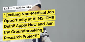 "Exciting Non-Medical Job Opportunity at AIIMS ICMR Delhi! Apply Now and Join the Groundbreaking Research Project!"