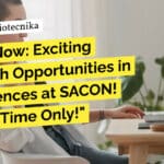 Apply Now: Exciting Research Opportunities in Life Sciences at SACON! Limited Time Only! "Apply Now: Exciting Research Opportunities in Life Sciences at SACON! Limited Time Only!"