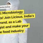 Licious Microbiology Lab Technologist Job – BSc & MSc Microbiology Apply "Calling all Microbiology enthusiasts! Join Licious, India's top D2C brand, as a Lab Technologist and make your mark in the food industry today!"