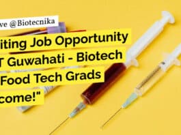 "Exciting Job Opportunity at IIT Guwahati - Biotech and Food Tech Grads Welcome!"