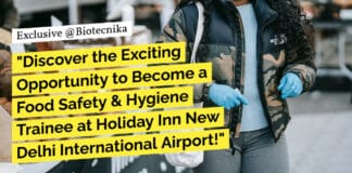 "Discover the Exciting Opportunity to Become a Food Safety & Hygiene Trainee at Holiday Inn New Delhi International Airport!"