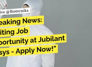 "Breaking News: Exciting Job Opportunity at Jubilant Biosys - Apply Now!"