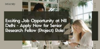 MTech Life Sciences NII Delhi