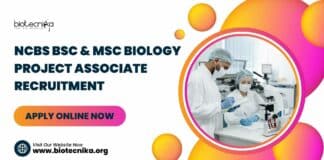 NCBS Biology Project Recruitment