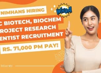 NIMHANS Hiring