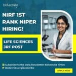Life Sciences Apply for the NIPER ICMR Project JRF Job Today! NIPER ICMR Project JRF