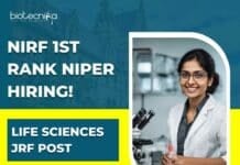 NIPER ICMR Project JRF