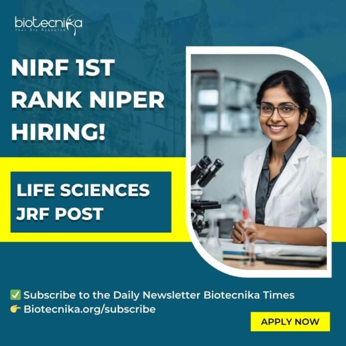 NIPER ICMR Project JRF